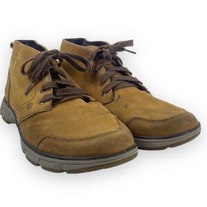 Eddie Bauer Brown Suede Lace Up Half Boots Vibram Soles Sz 12 Chukka Boots